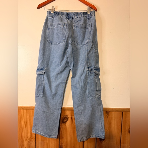 Forever 21 Women's Light Blue Cargo Jumpsuit - Picture 2 of 5